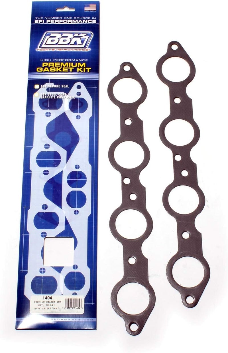 BBK Performance BBK 1404 Premium Exhaust Header Gaskets Set for Chevrolet GM LS1, 4.8L, 5.3L, 5.7L, 6.0L, 6.2L - Image 1
